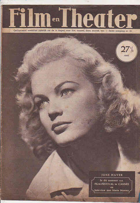 FILM EN THEATER magazine side cover Issue 33 12 October 1946