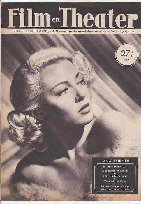FILM EN THEATER magazine side cover Issue 34 26 October 1946