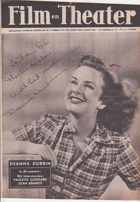 FILM EN THEATER magazine side cover Issue 12 14 June 1947
