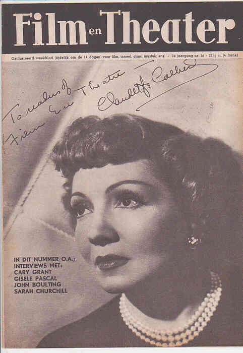 FILM EN THEATER magazine side cover Issue 16 2 August 1947