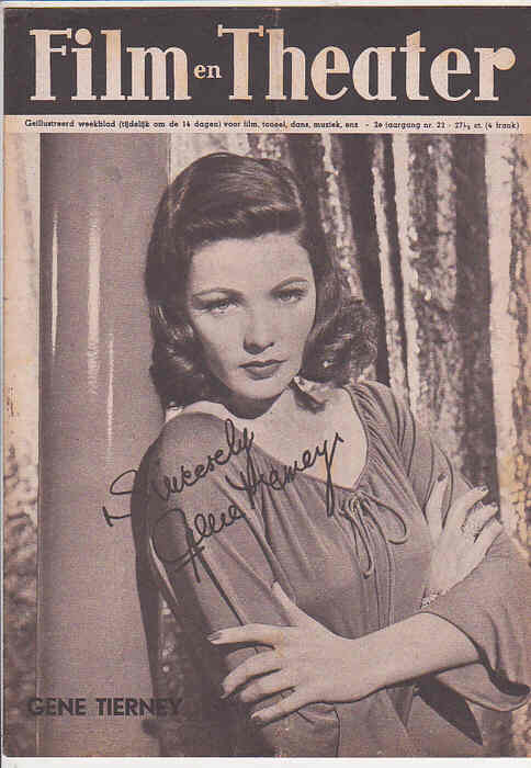 FILM EN THEATER magazine side cover Issue 22 25 October 1947
