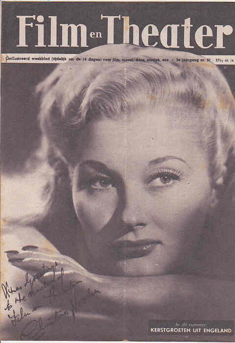 FILM EN THEATER magazine side cover Issue 27 30 December 1947