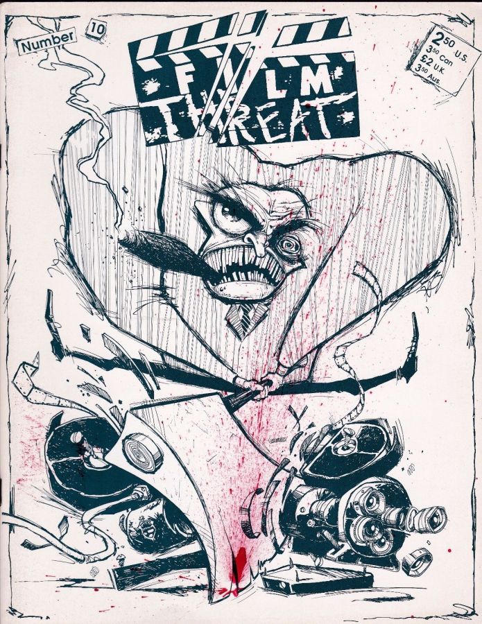 FILM THREAT magazine side cover Issue 10 Winter 1986