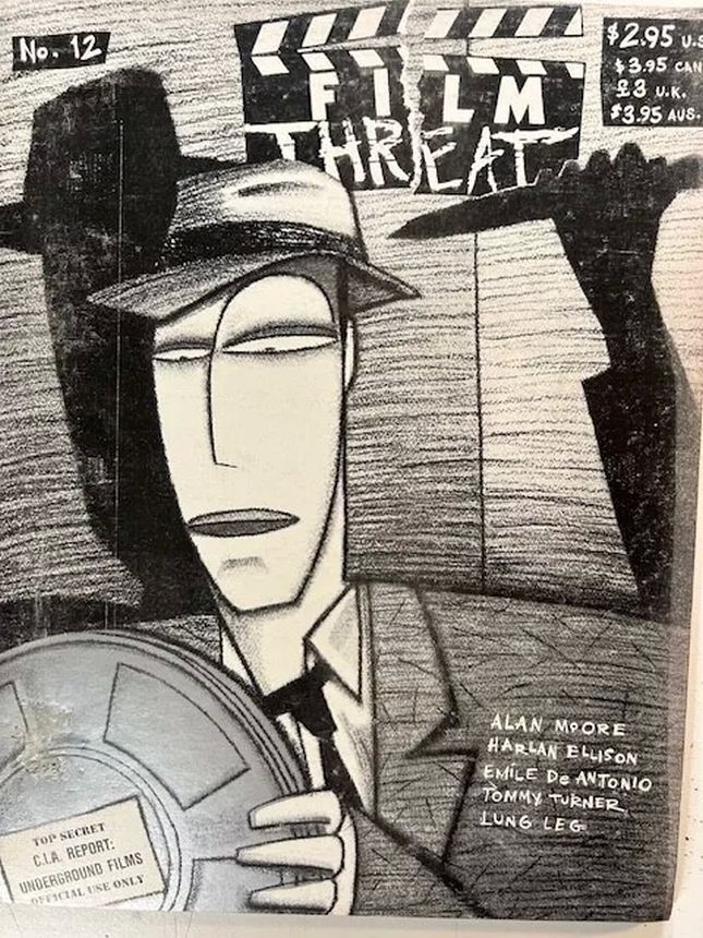 FILM THREAT magazine side cover Issue 12  1987