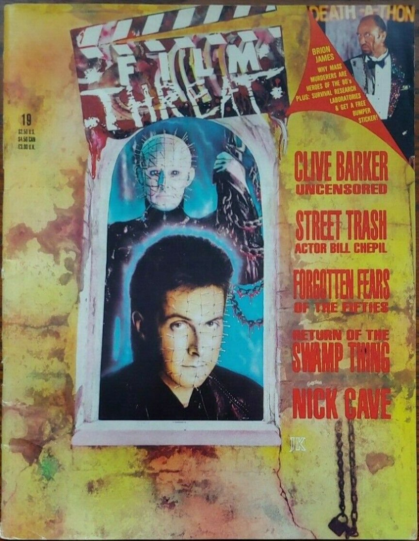FILM THREAT magazine side cover Issue 19  1989