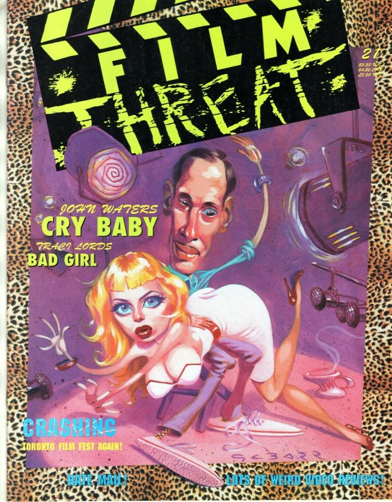 FILM THREAT magazine side cover Issue 21  1989