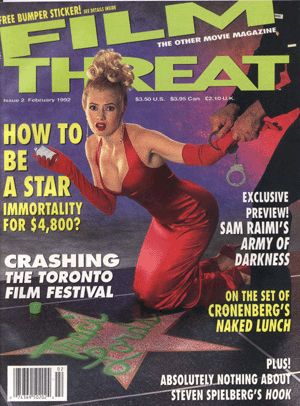 FILM THREAT magazine side cover Issue 2 February 1992