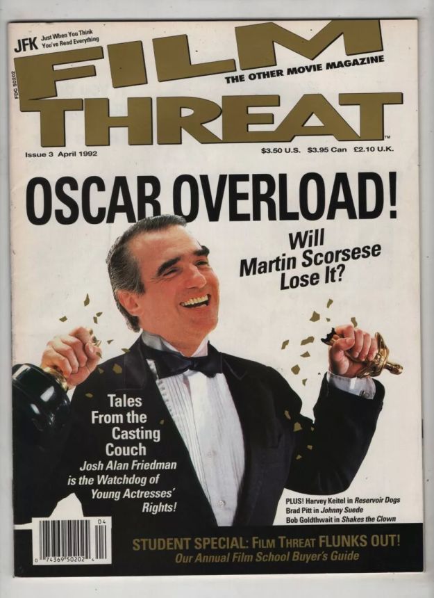 FILM THREAT magazine side cover Issue 3 April 1992