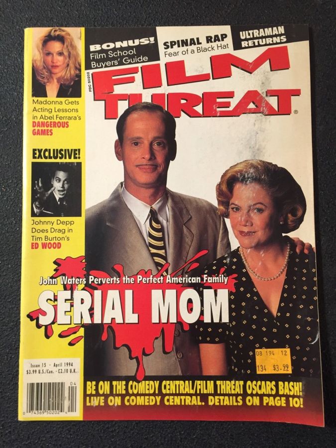 FILM THREAT magazine side cover Issue 15 April 1994