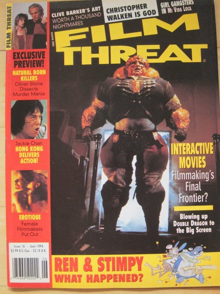 FILM THREAT magazine side cover Issue 16 June 1994