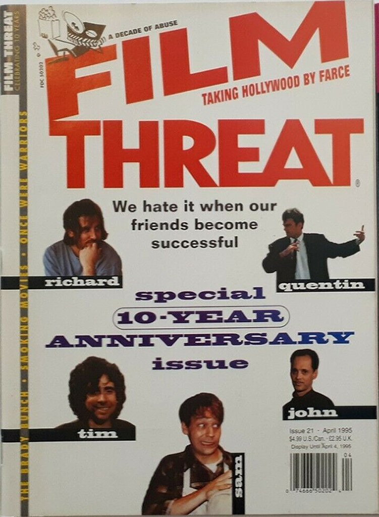 FILM THREAT magazine side cover Issue 21 April 1995