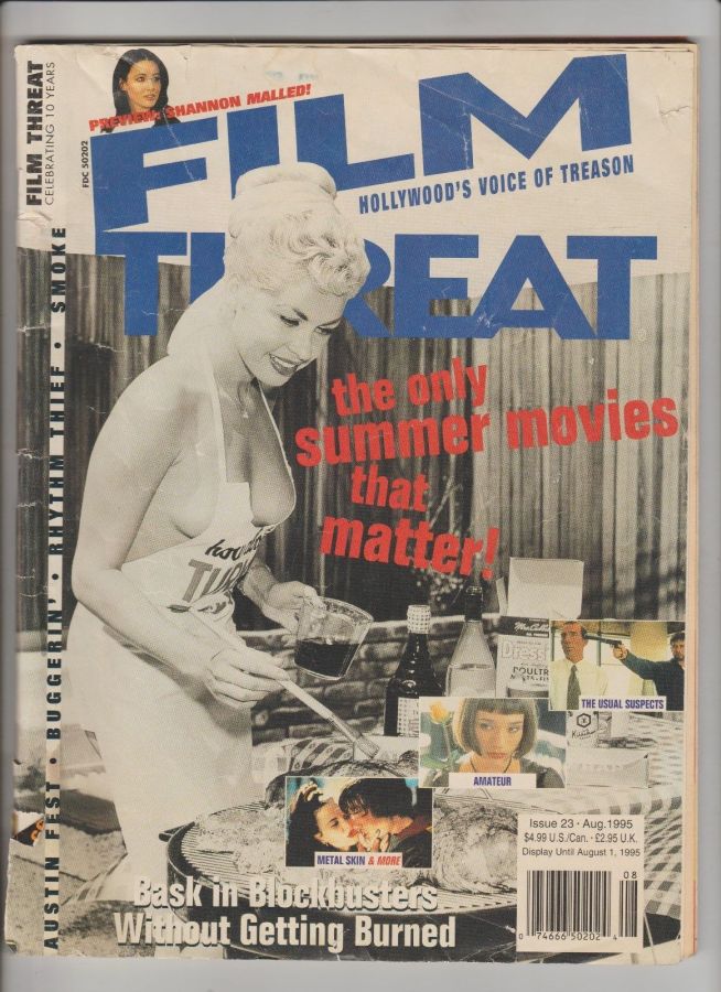 FILM THREAT magazine side cover Issue 23 August 1995