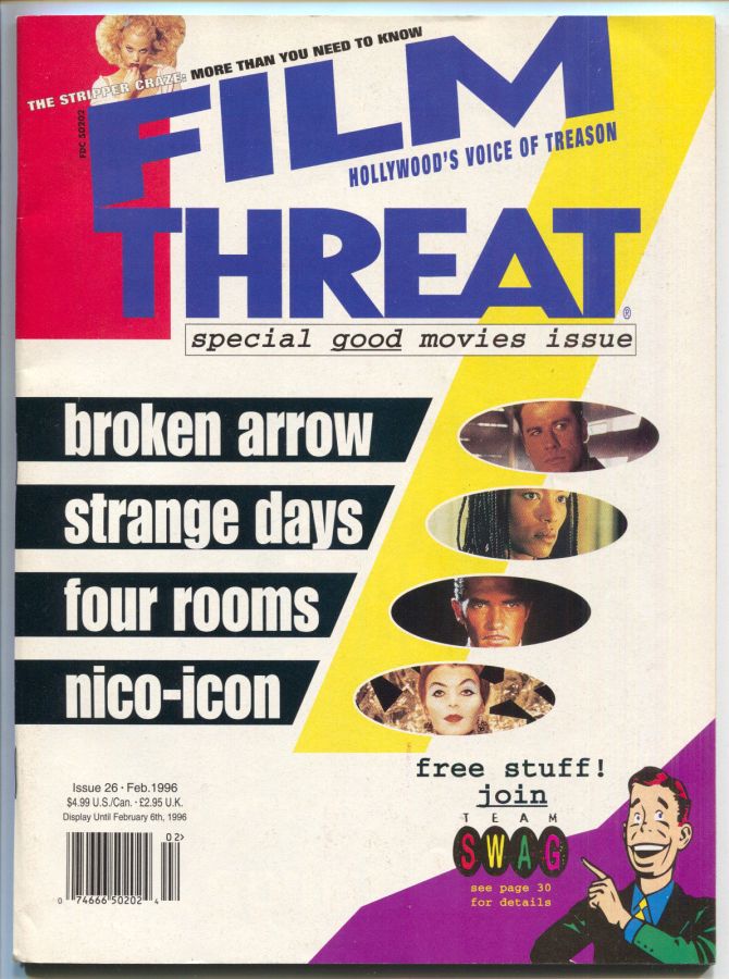 FILM THREAT magazine side cover Issue 26 February 1996