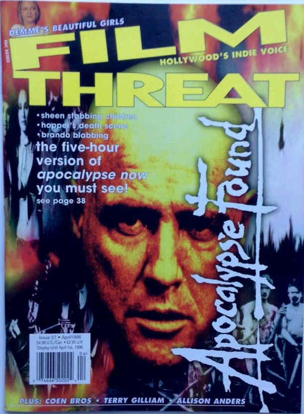 FILM THREAT magazine side cover Issue 27 April 1996