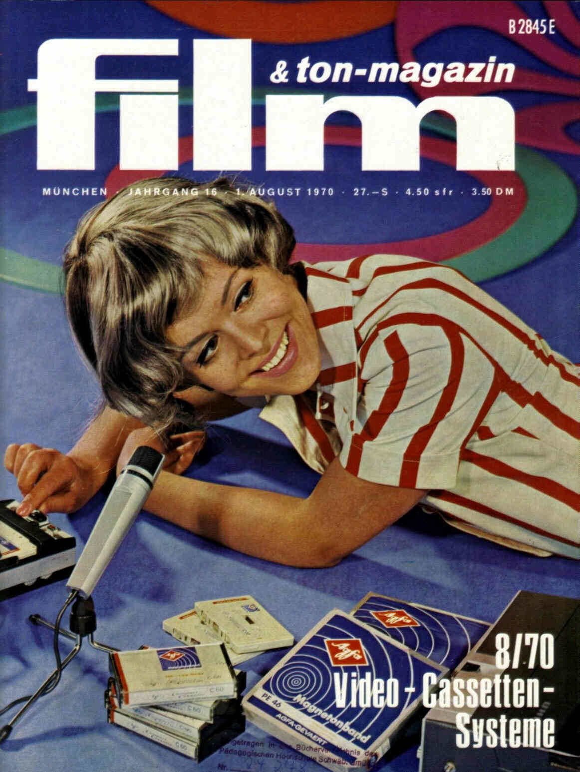 FILM UND TON-MAGAZIN magazine side cover August 1970