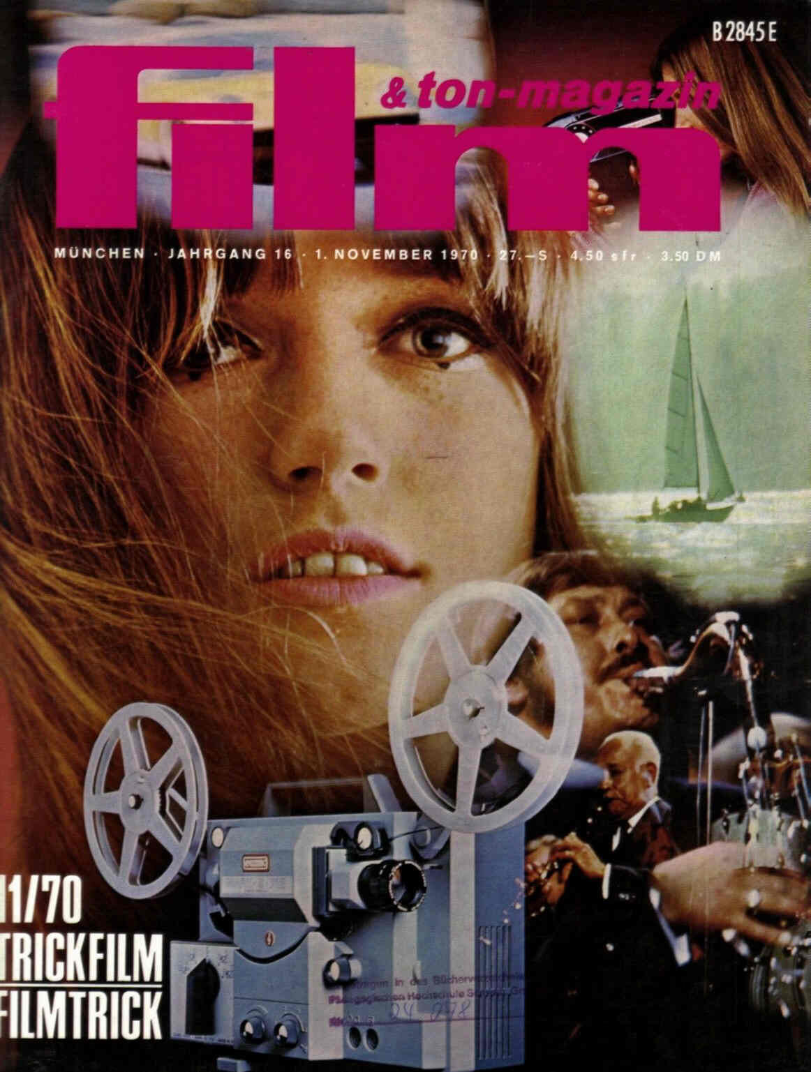 FILM UND TON-MAGAZIN magazine side cover November 1970
