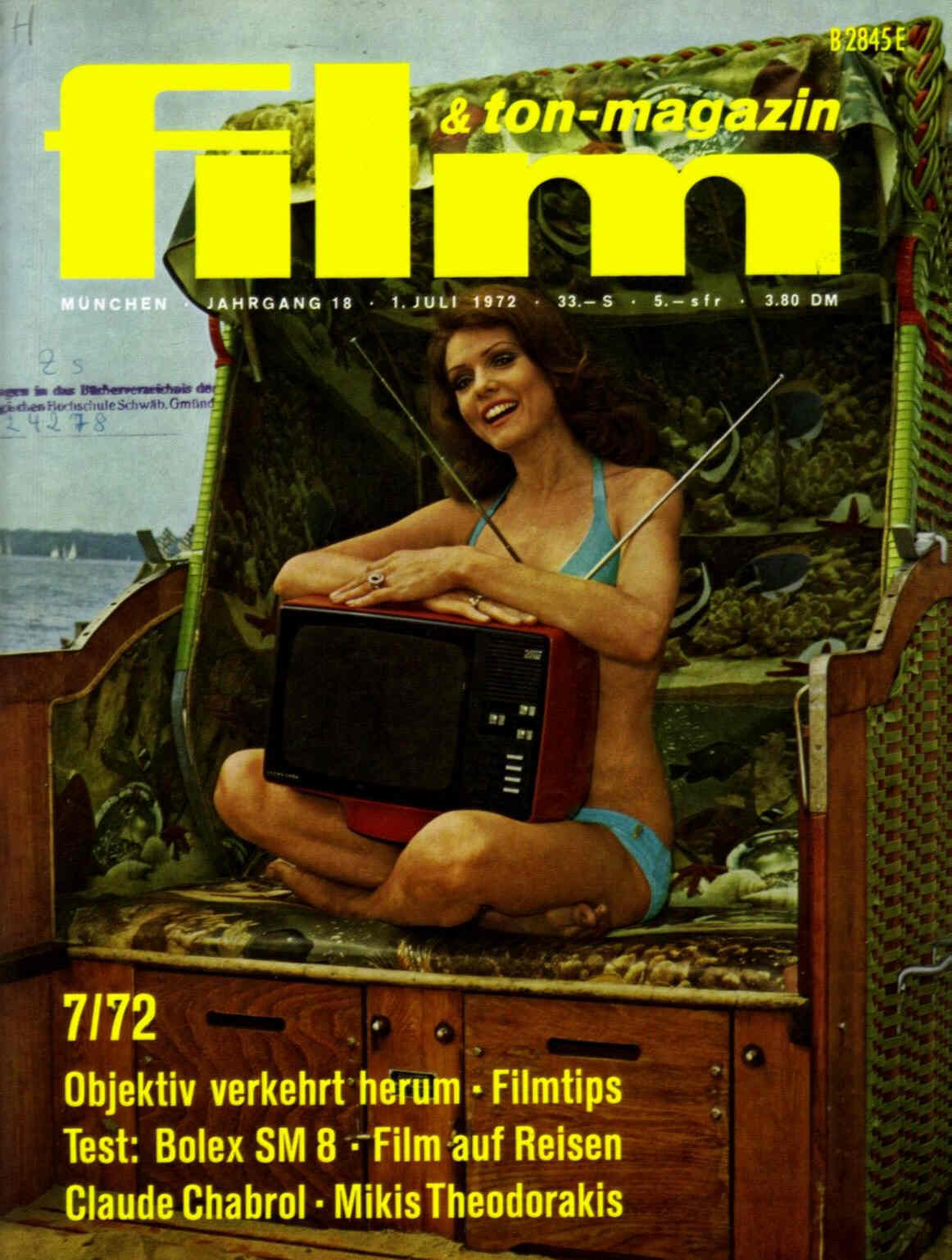 FILM UND TON-MAGAZIN magazine side cover July 1972