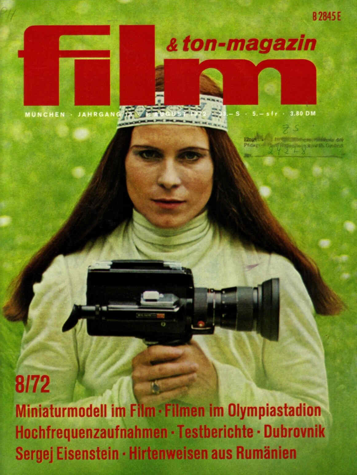 FILM UND TON-MAGAZIN magazine side cover August 1972