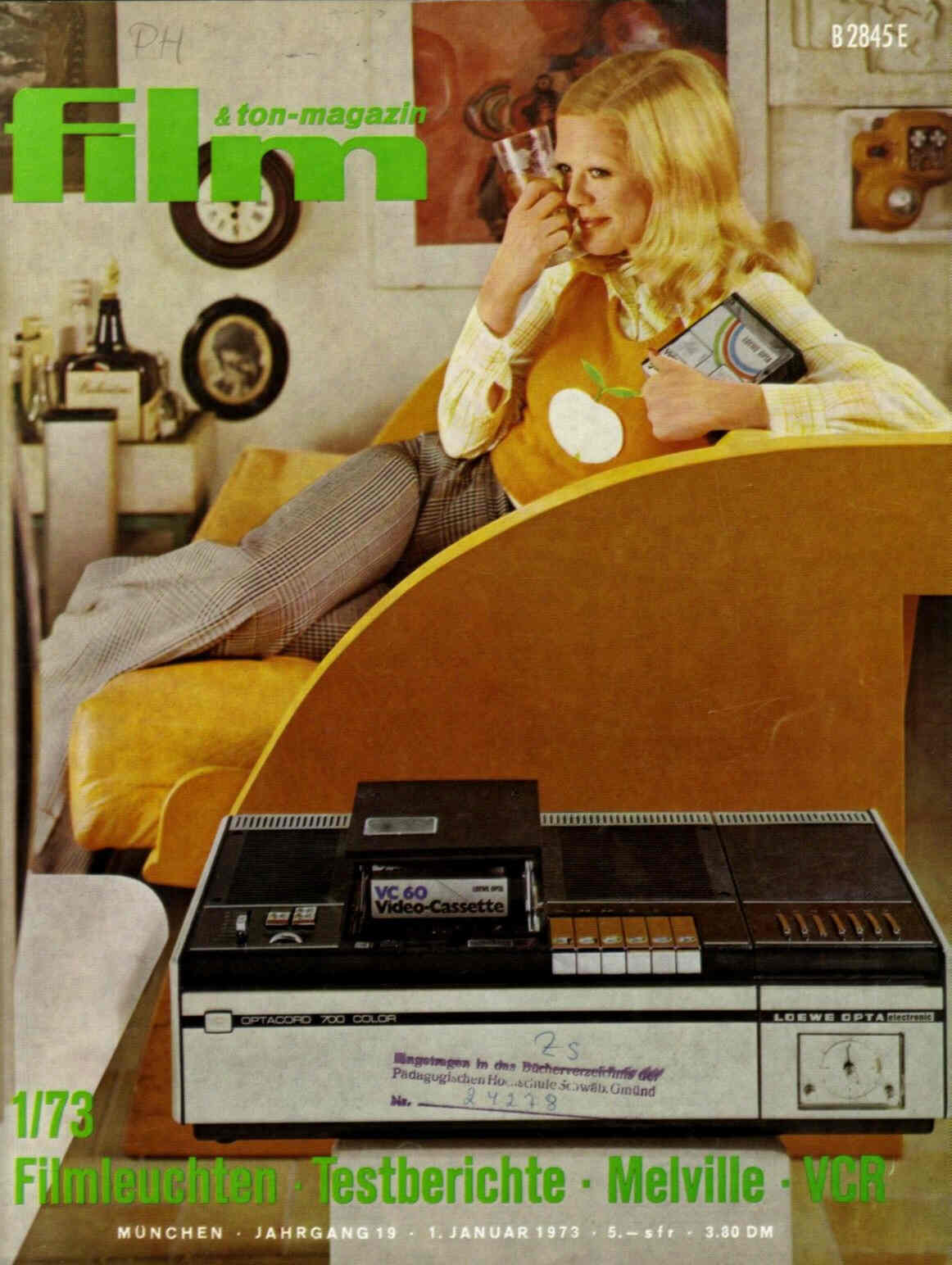 FILM UND TON-MAGAZIN magazine side cover January 1973