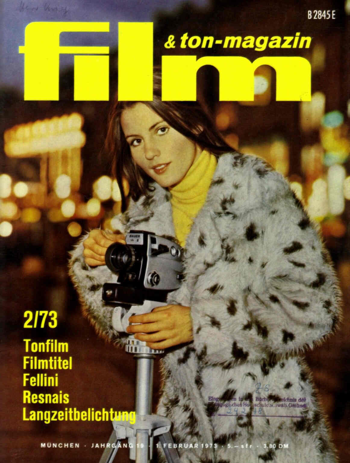 FILM UND TON-MAGAZIN magazine side cover February 1973