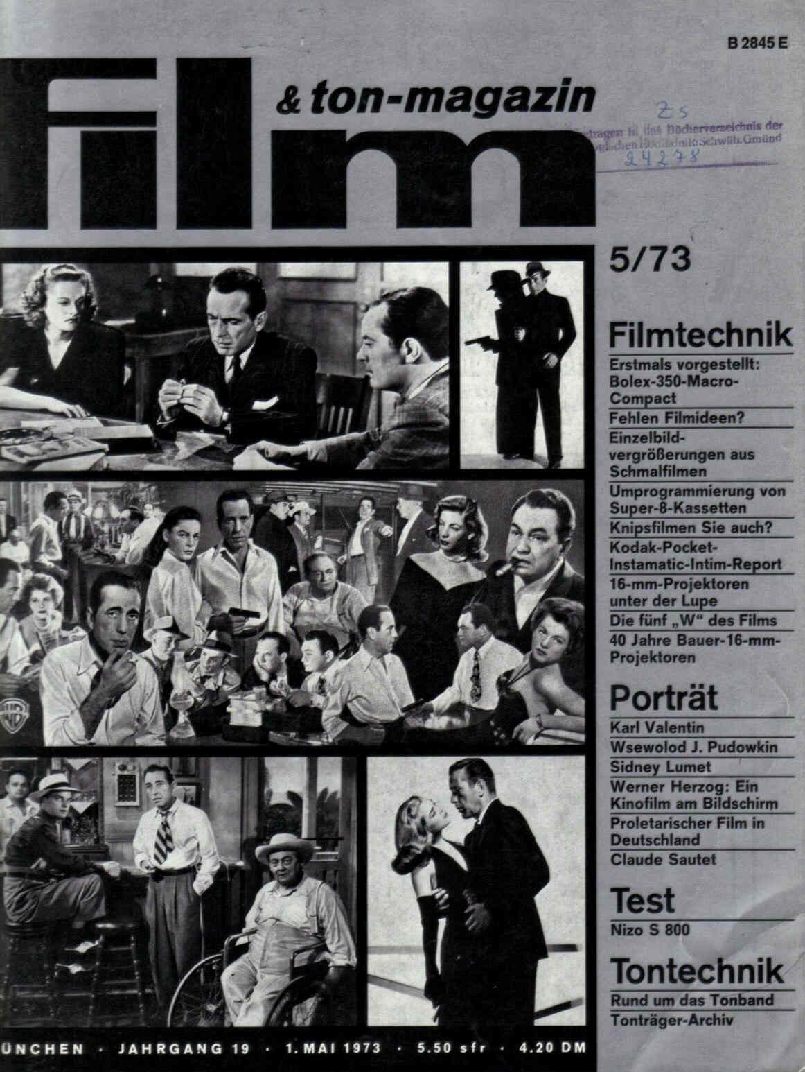 FILM UND TON-MAGAZIN magazine side cover May 1973