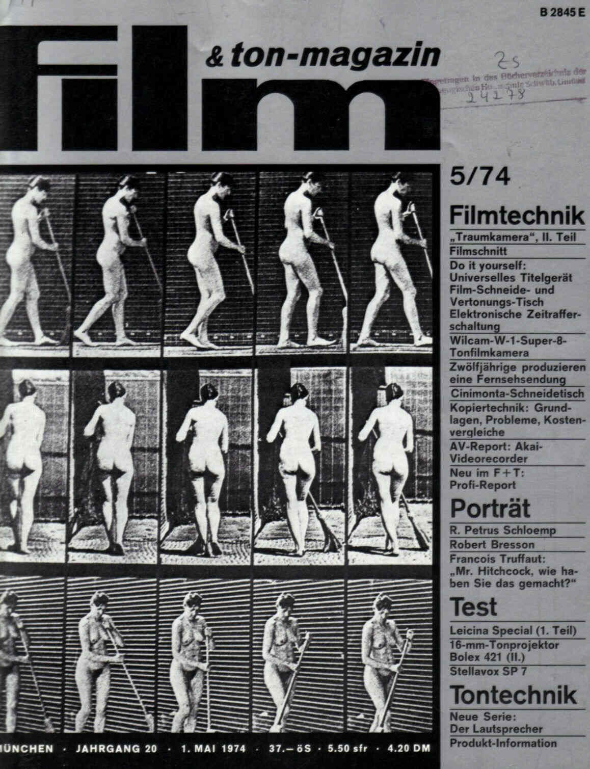 FILM UND TON-MAGAZIN magazine side cover May 1974