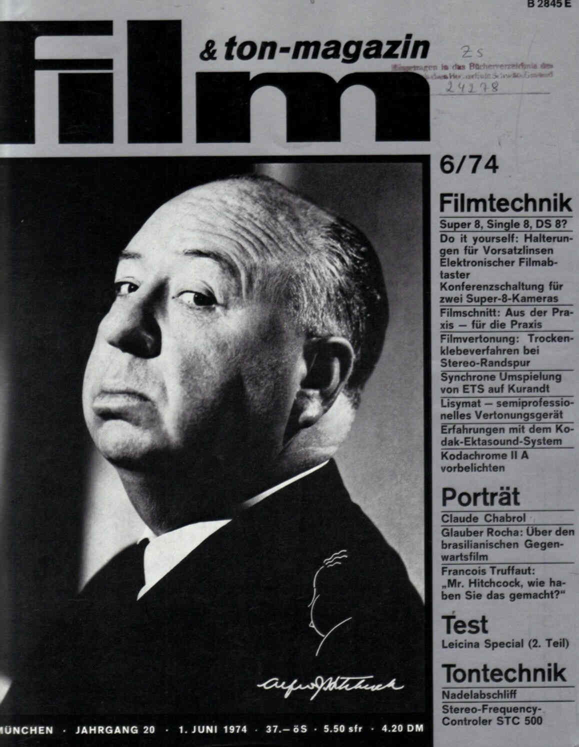 FILM UND TON-MAGAZIN magazine side cover June 1974