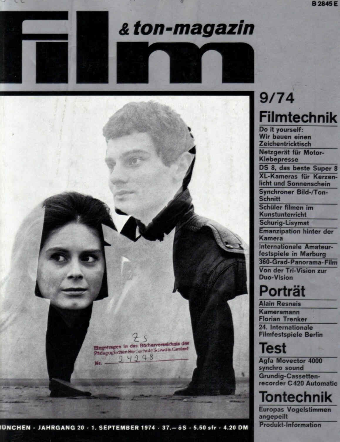 FILM UND TON-MAGAZIN magazine side cover September 1974