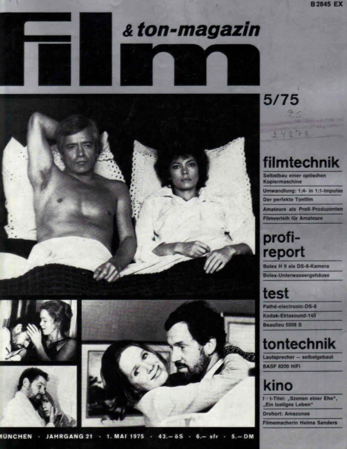 FILM UND TON-MAGAZIN magazine side cover May 1975