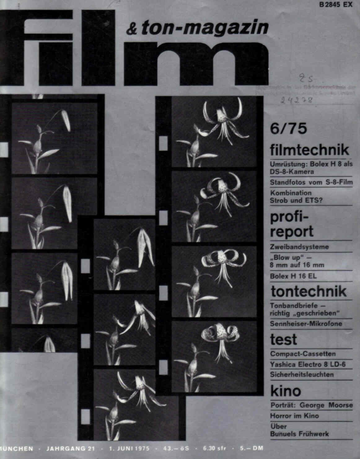 FILM UND TON-MAGAZIN magazine side cover June 1975