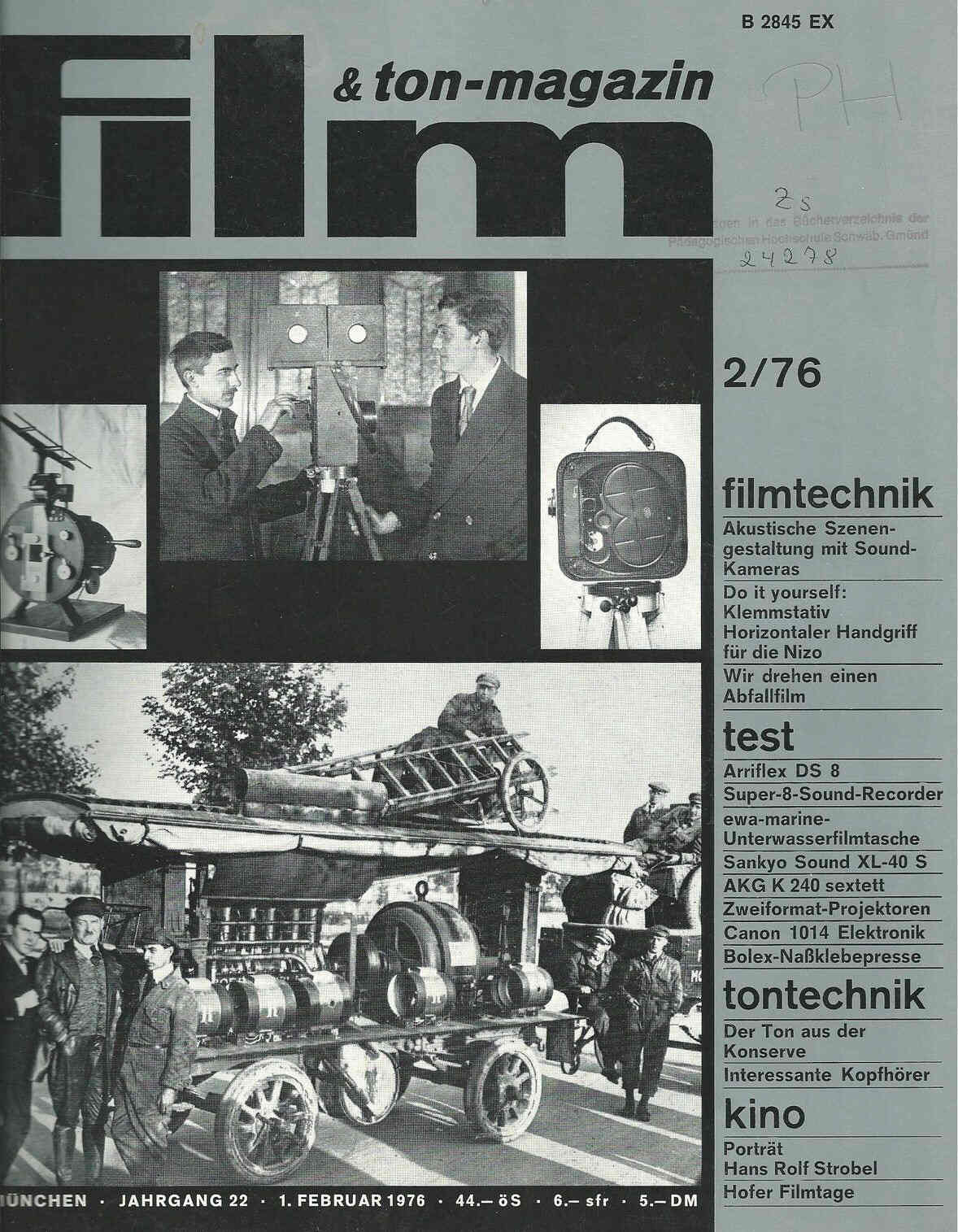 FILM UND TON-MAGAZIN magazine side cover February 1976