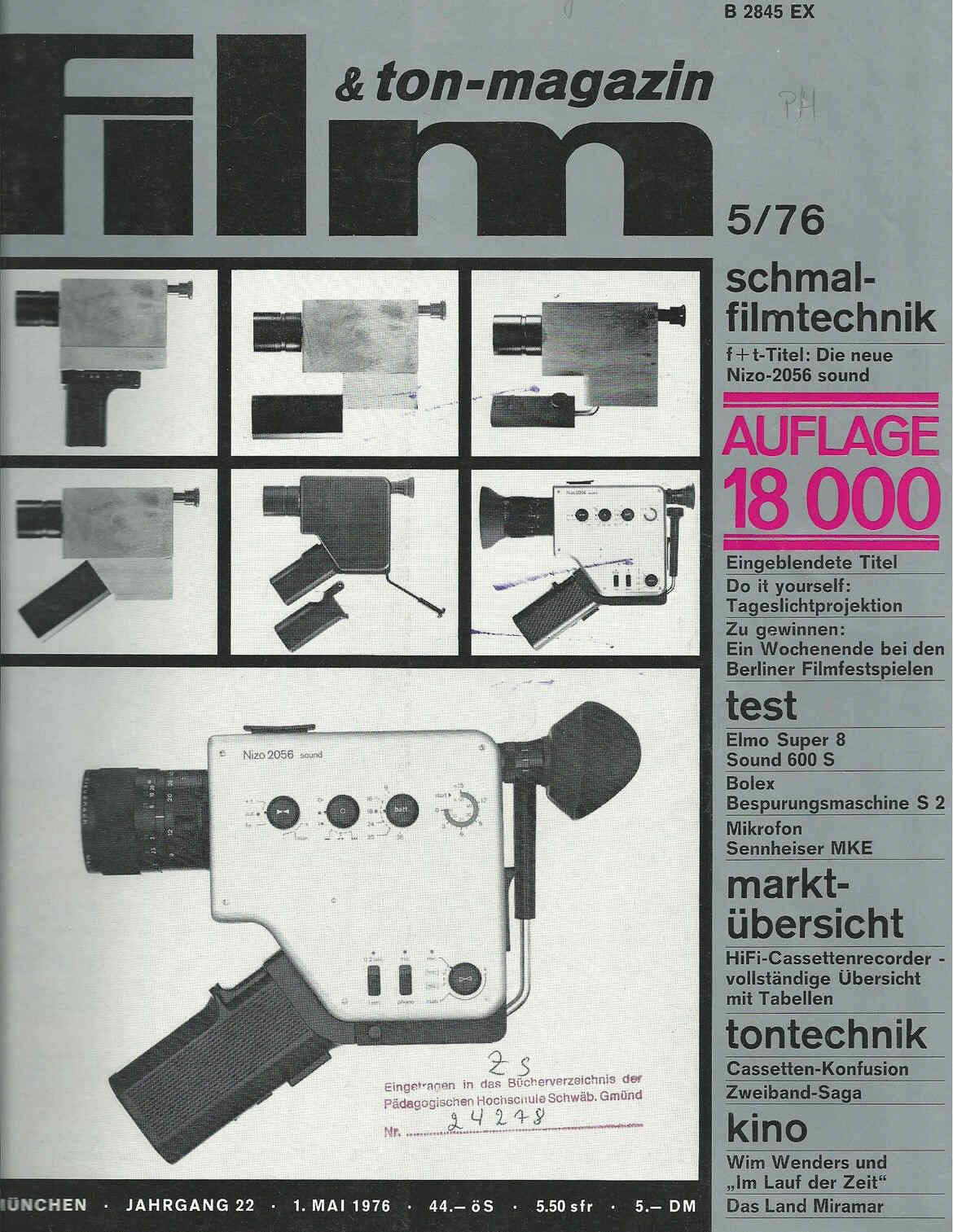 FILM UND TON-MAGAZIN magazine side cover May 1976