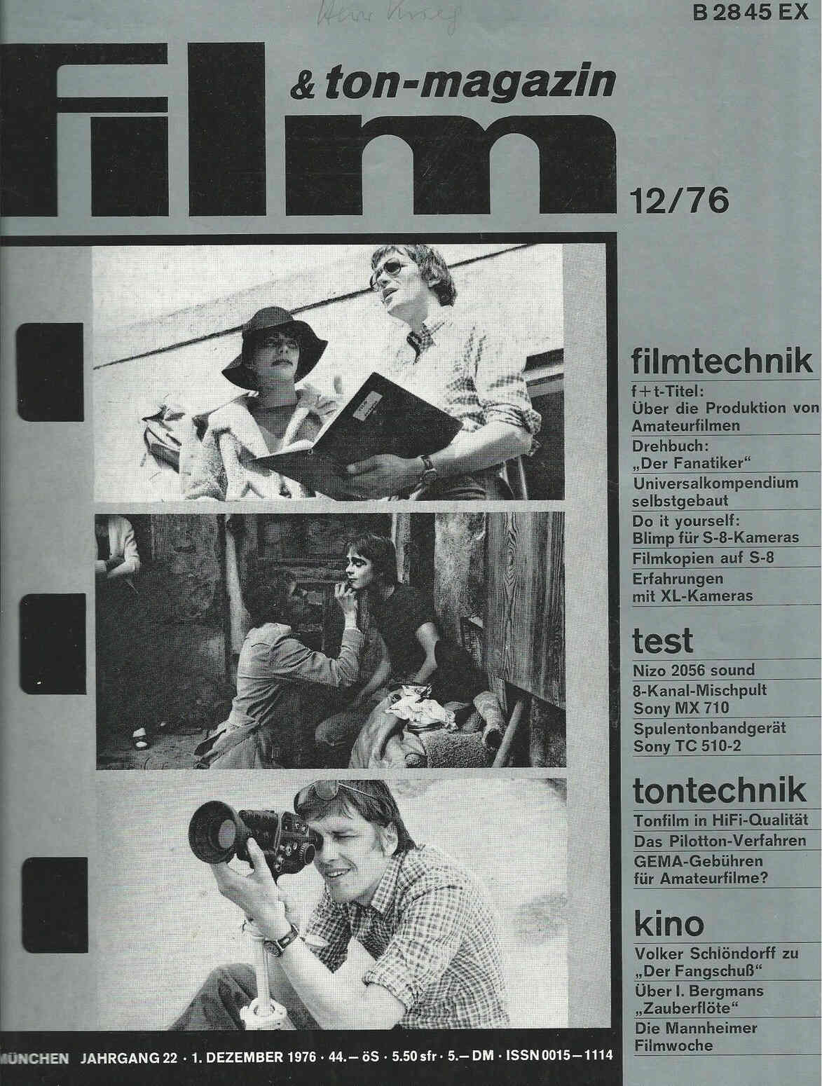FILM UND TON-MAGAZIN magazine side cover December 1976