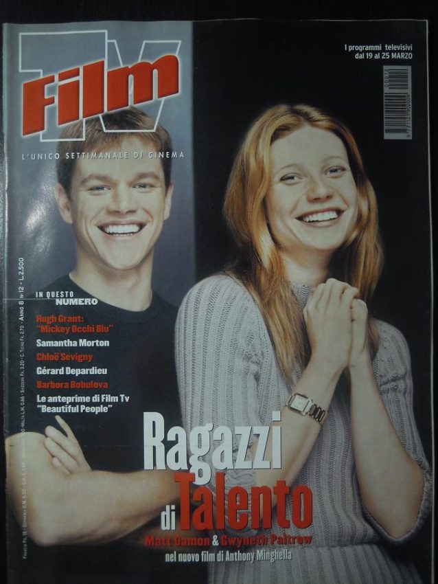 FILM TV magazine side cover Issue 12 19 March 2000