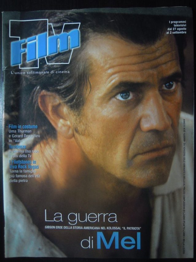 FILM TV magazine side cover Issue 35 27 August 2000