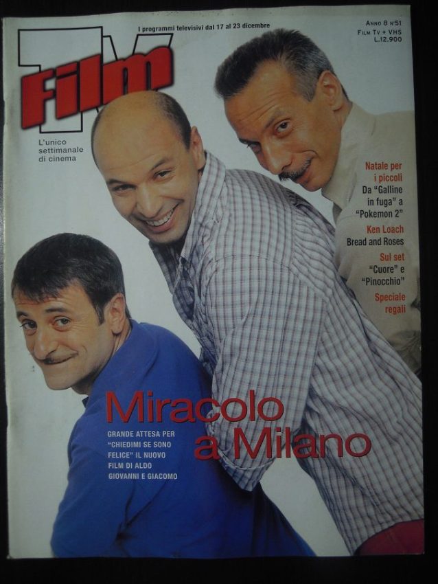 FILM TV magazine side cover Issue 51 17 December 2000
