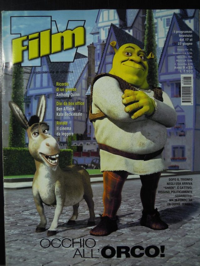FILM TV magazine side cover Issue 25 17 June 2001