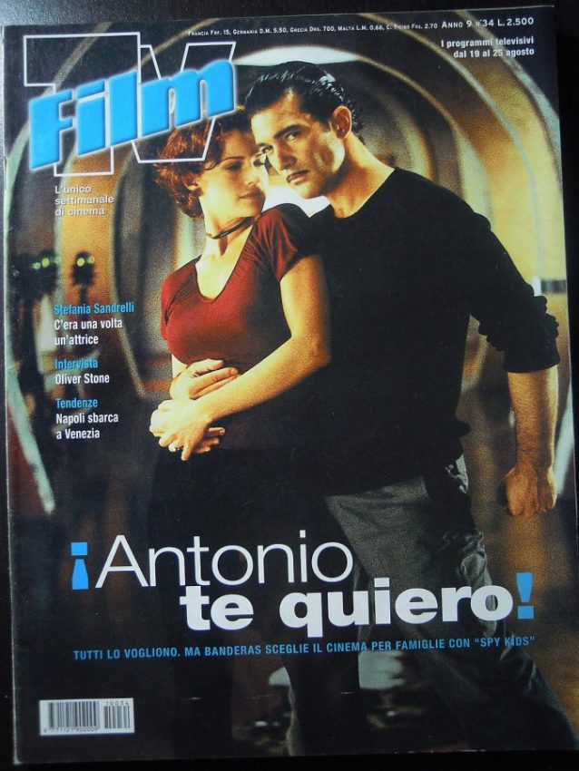 FILM TV magazine side cover Issue 34 19 August 2001