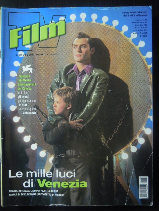FILM TV magazine side cover Issue 36 2 September 2001