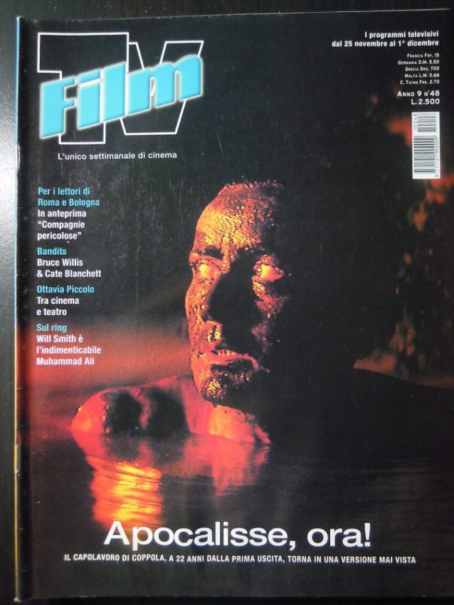 FILM TV magazine side cover Issue 48 25 November 2001