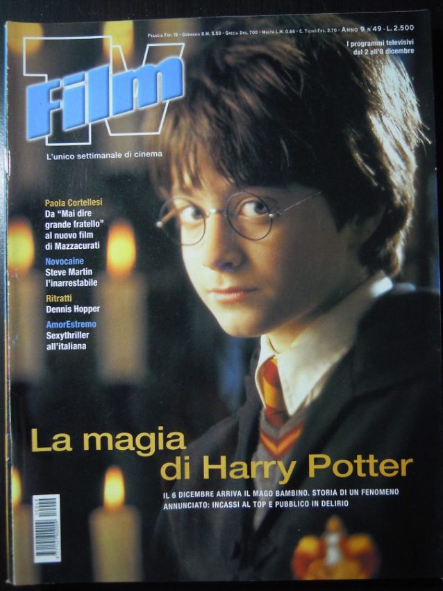 FILM TV magazine side cover Issue 49 2 December 2001