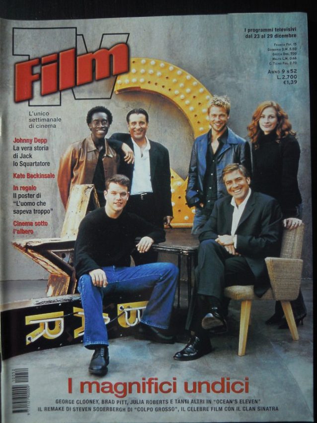 FILM TV magazine side cover Issue 52 23 December 2001