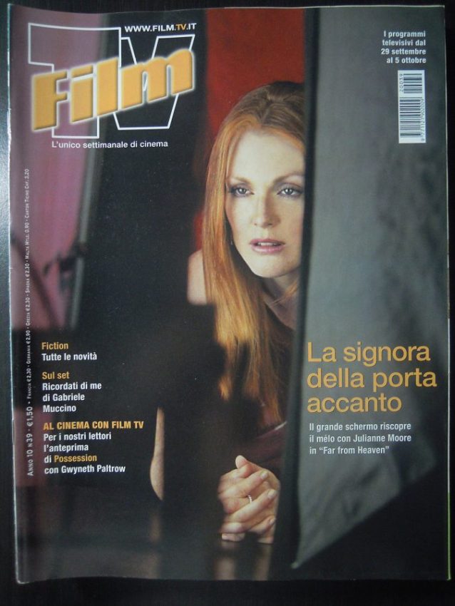 FILM TV magazine side cover Issue 39 29 September 2002