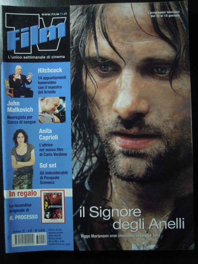 FILM TV magazine side cover Issue 2 12 January 2003