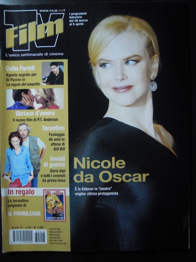 FILM TV magazine side cover Issue 13 30 March 2003