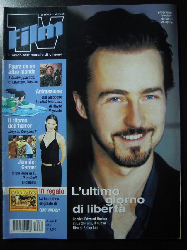 FILM TV magazine side cover Issue 16 20 April 2003