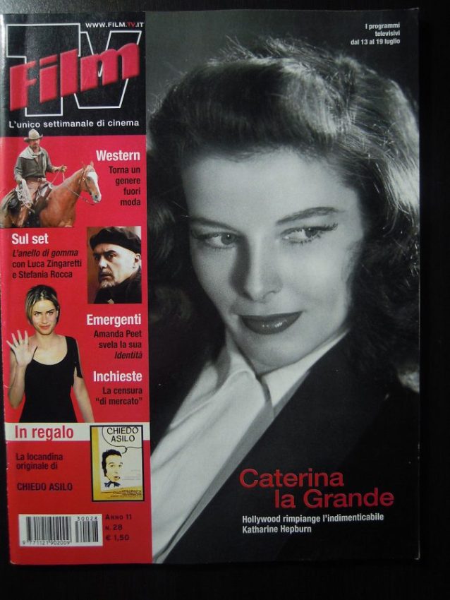FILM TV magazine side cover Issue 28 13 July 2003