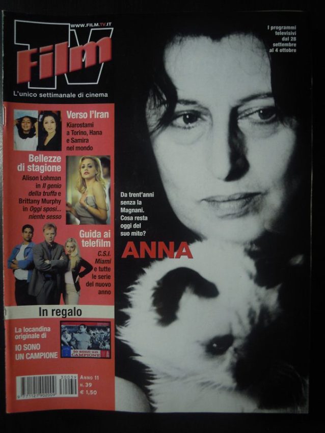 FILM TV magazine side cover Issue 39 28 September 2003