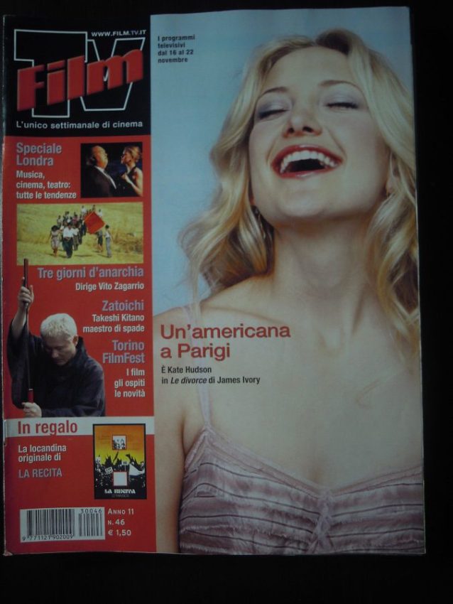 FILM TV magazine side cover Issue 46 16 November 2003