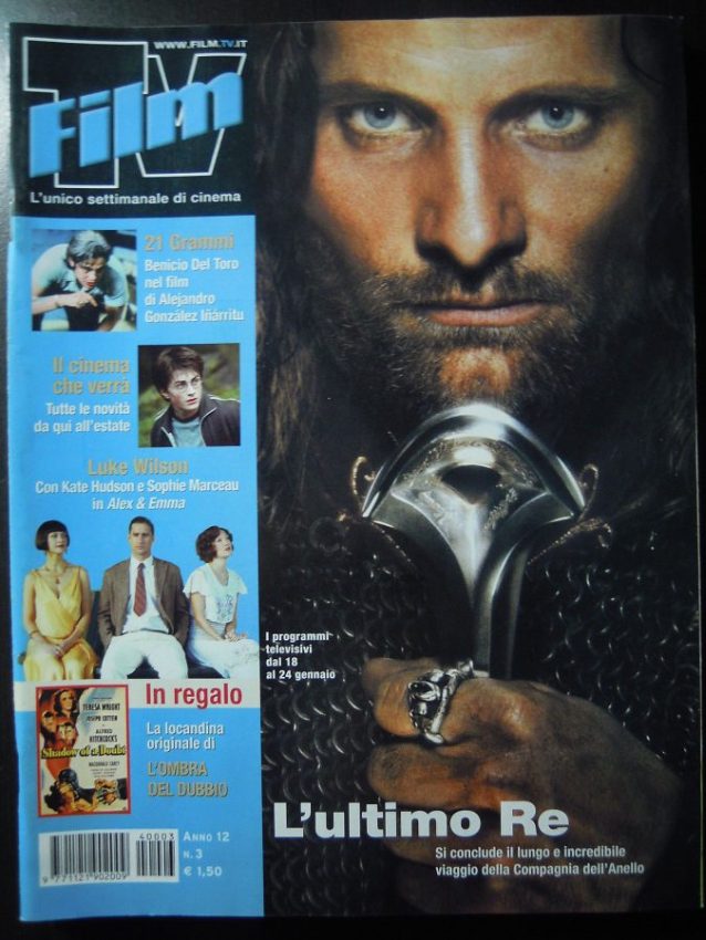 FILM TV magazine side cover Issue 3 18 January 2004